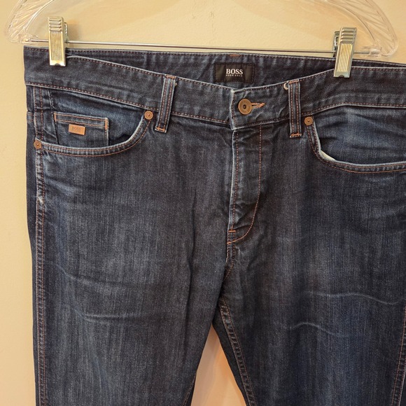 Hugo Boss Other - Hugo Boss Jeans 34/32 Dark Blue Stretch Straight Leg Designer Denim